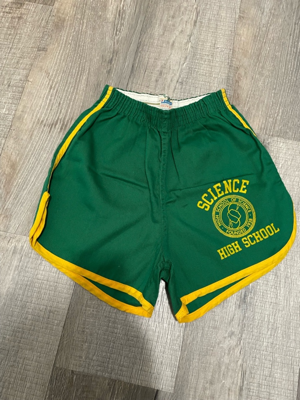 Vintage champion sports “Science High School" basketball short shorts XS 24-26